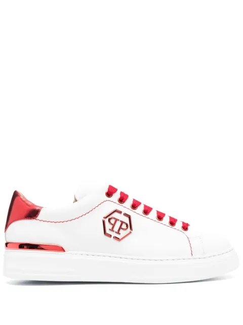 Philipp Plein logo-plaque lace-up sneakers