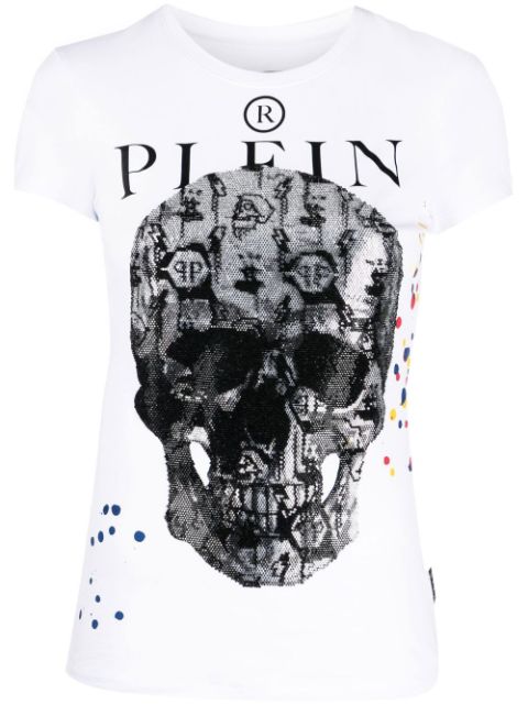 Philipp Plein skull-print cotton T-shirt Women