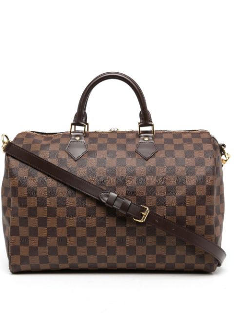 Louis Vuitton 2012 pre-owned Damier Ebene Speedy 35 two-way Bag