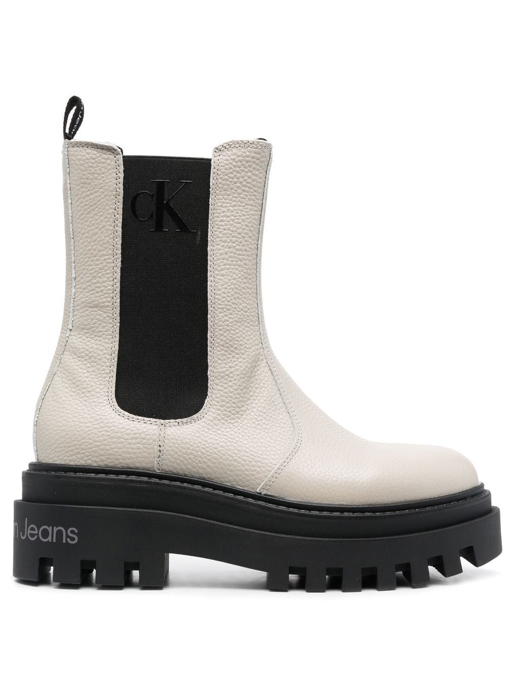 Image 1 of Calvin Klein Jeans platform lug-sole chelsea boots