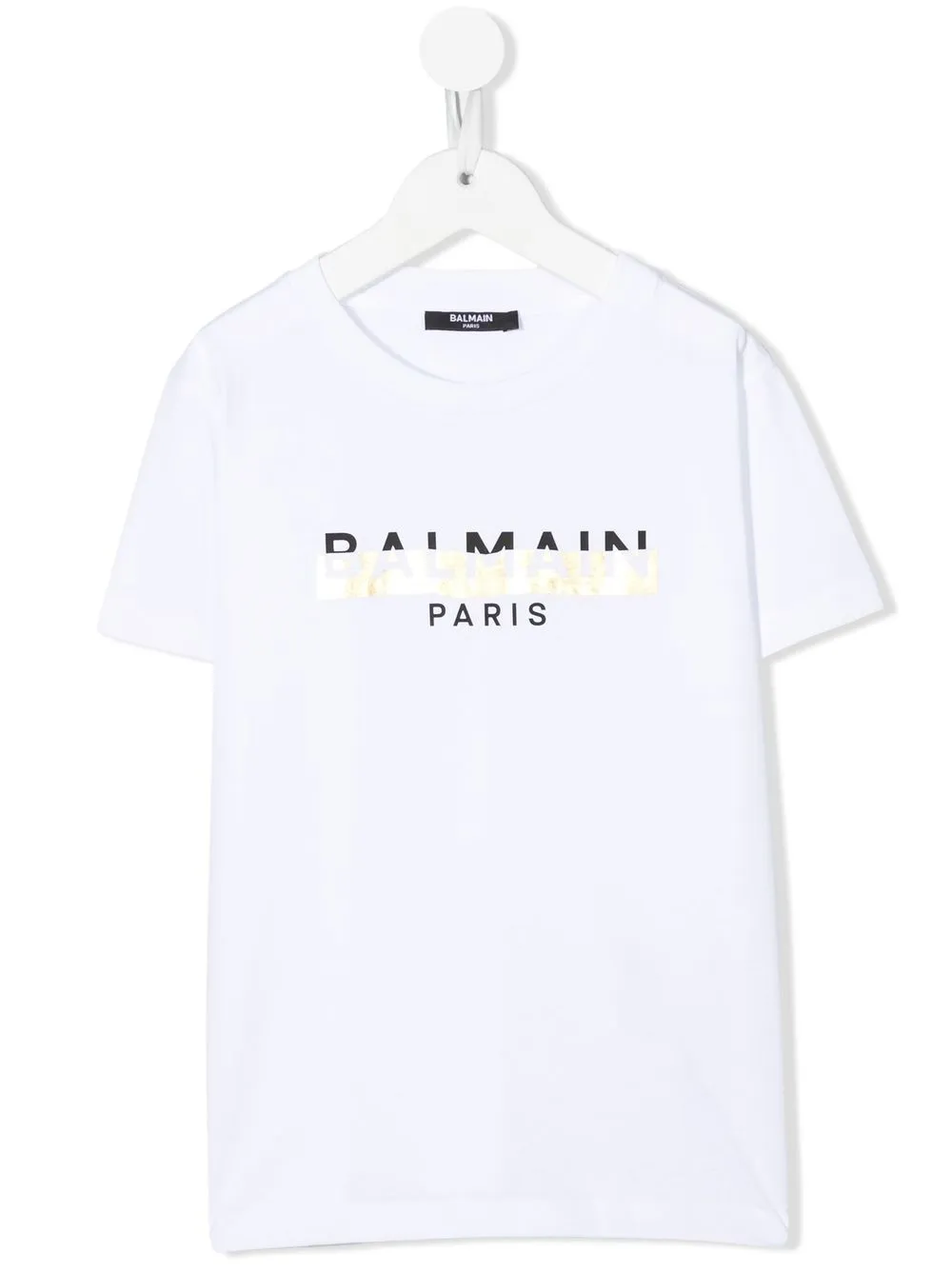 

Balmain Kids playera con logo estampado - Blanco