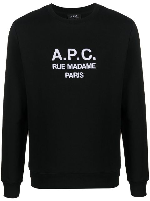 A.P.C. logo-embroidered sweatshirt Men