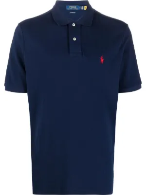 Polo Ralph Lauren The Iconic logo-embroidered Polo Shirt | Blue