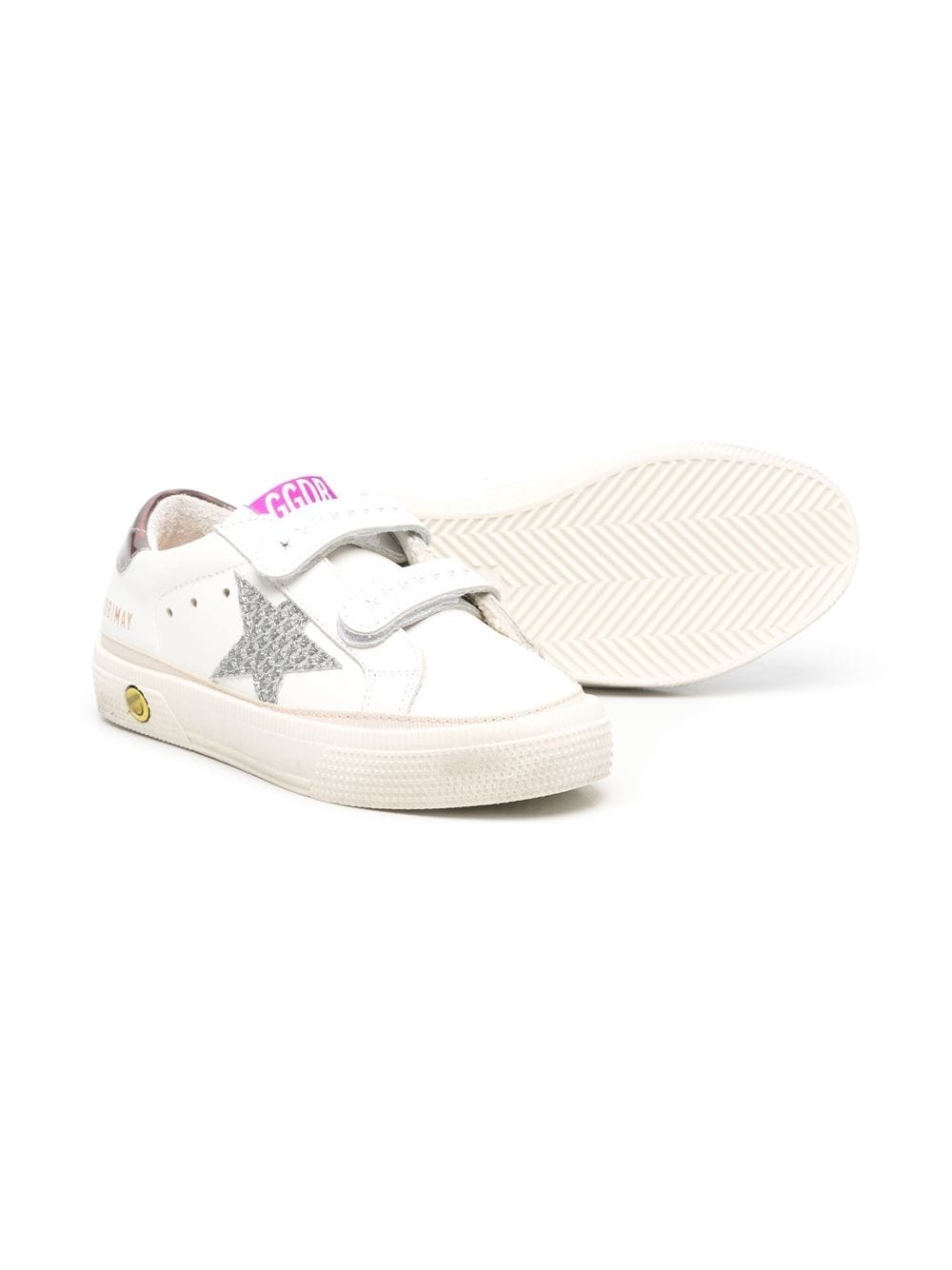 Golden Goose Kids Sneakers met patch - Wit