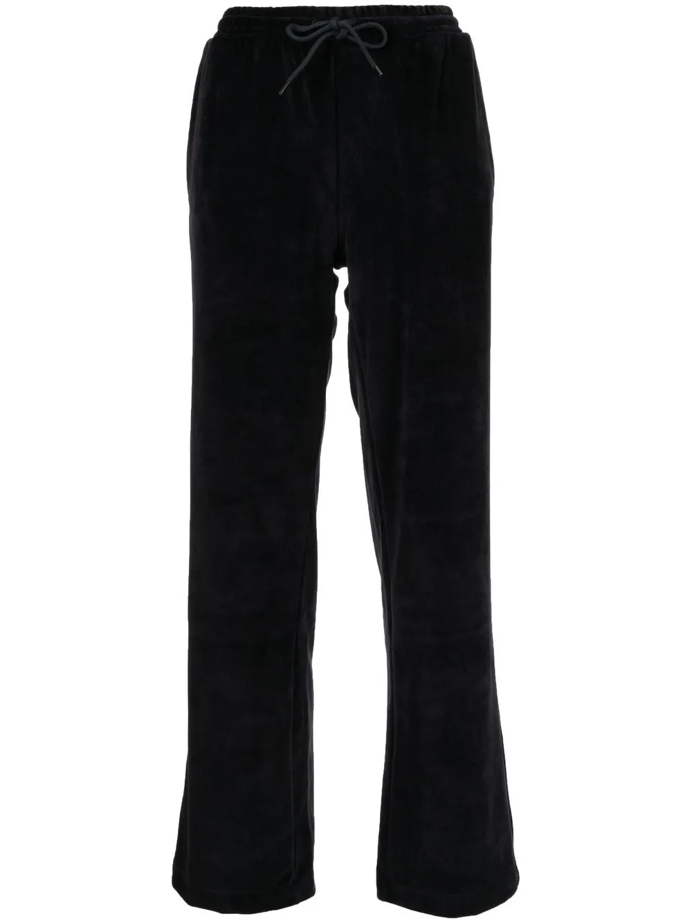 

PS Paul Smith logo-print velvet trousers - Blue