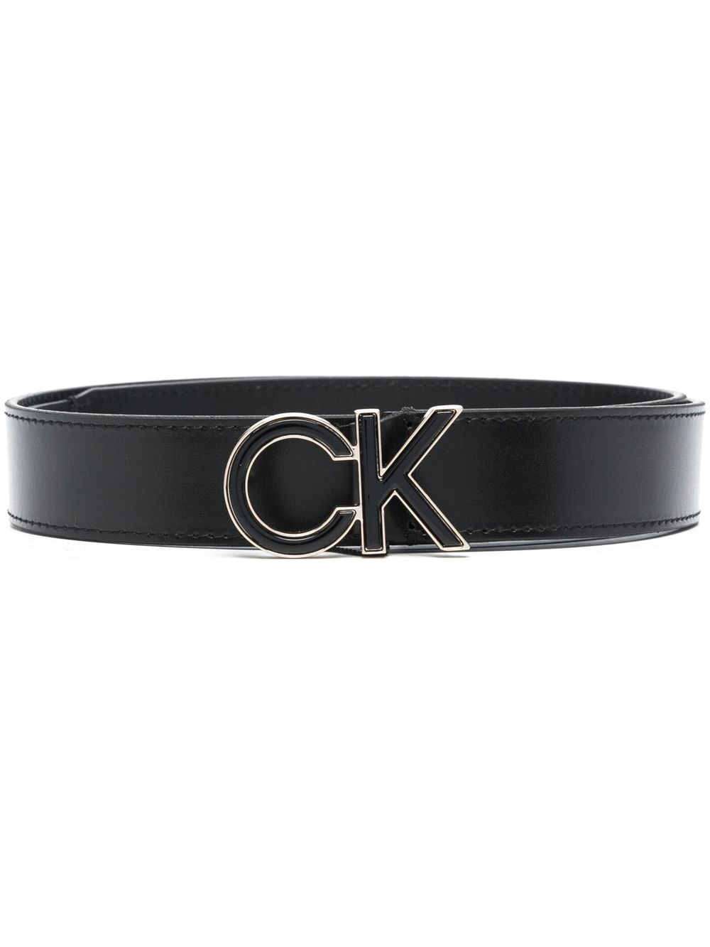 Calvin Klein - Leather Farfetch Belt Re-Lock
