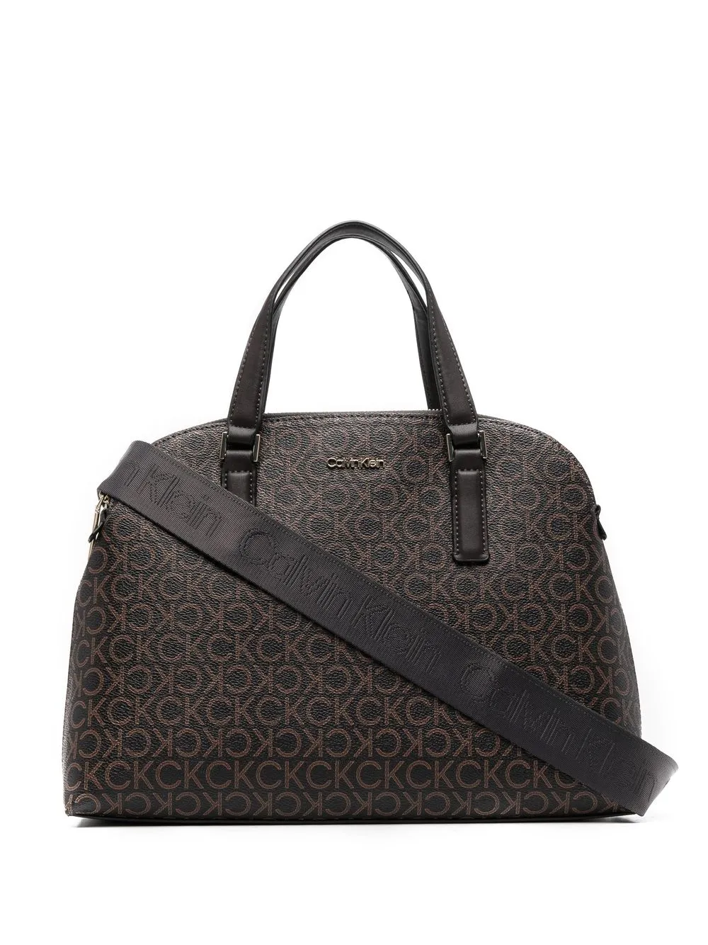 

Calvin Klein Must monogram-pattern tote bag - Brown