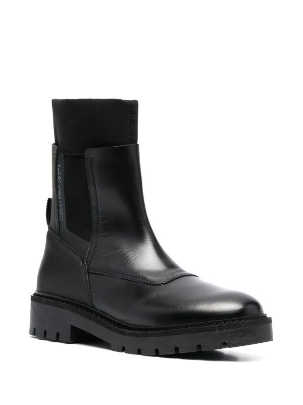 Calvin klein leather hotsell ankle boots