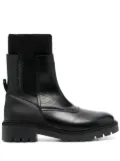 Calvin Klein high-ankle leather Chelsea boots - Black