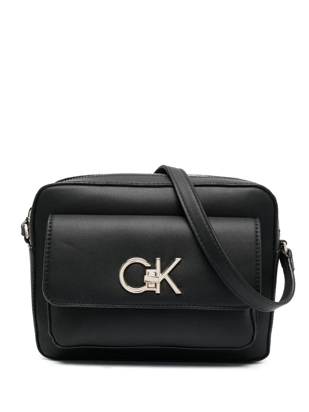 

Calvin Klein bolsa cámara con logo estampado - Negro