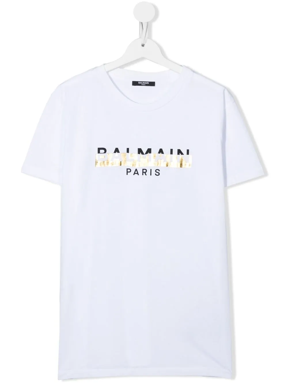 Balmain Teen Logo-print T-shirt In White