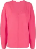 Helmut Lang V-neck puff-sleeve jumper - Pink