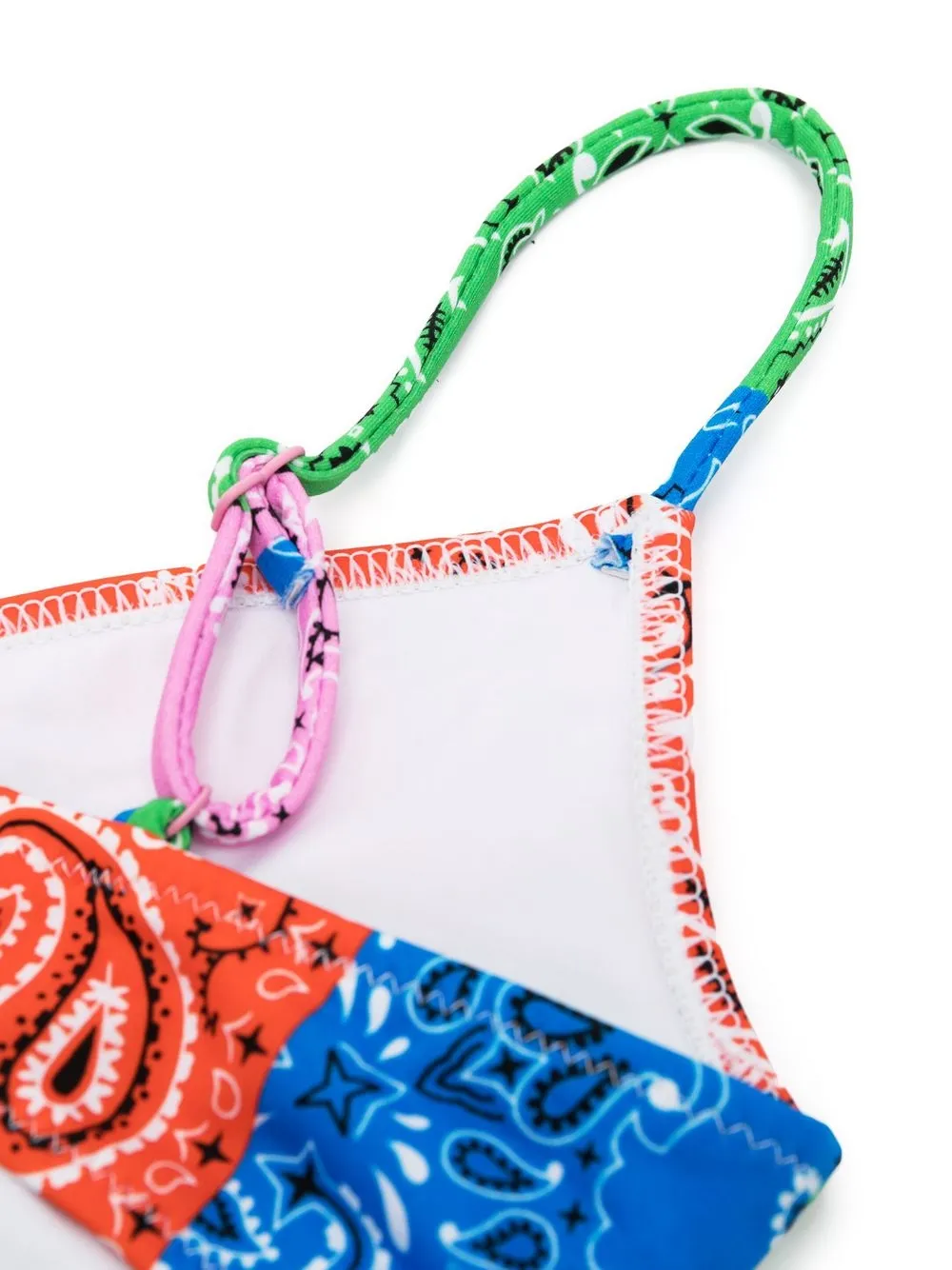 Mc2 Saint Barth Kids' Bandanaprint Bikini In Orange ModeSens