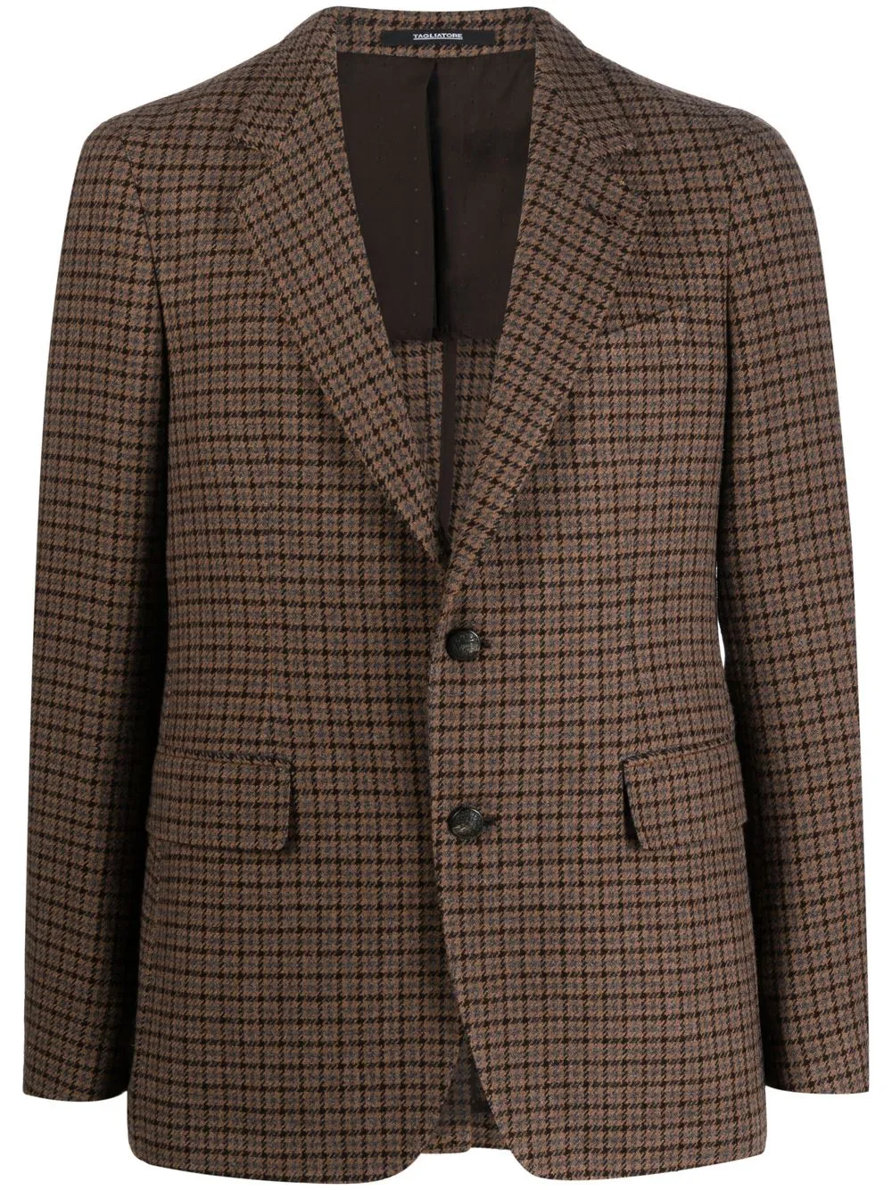 

Tagliatore blazer con motivo pied de poule - Marrón