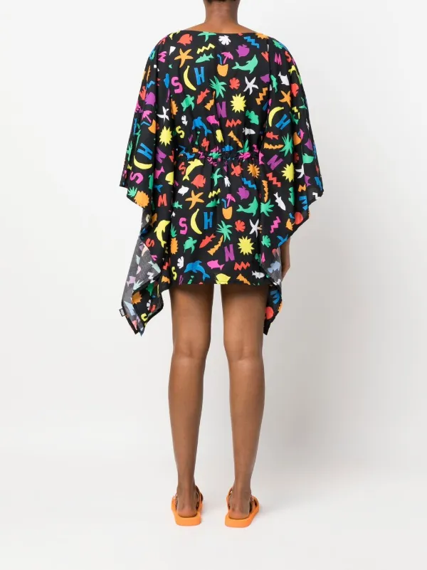 Moschino Graphic logo-print Kaftan 