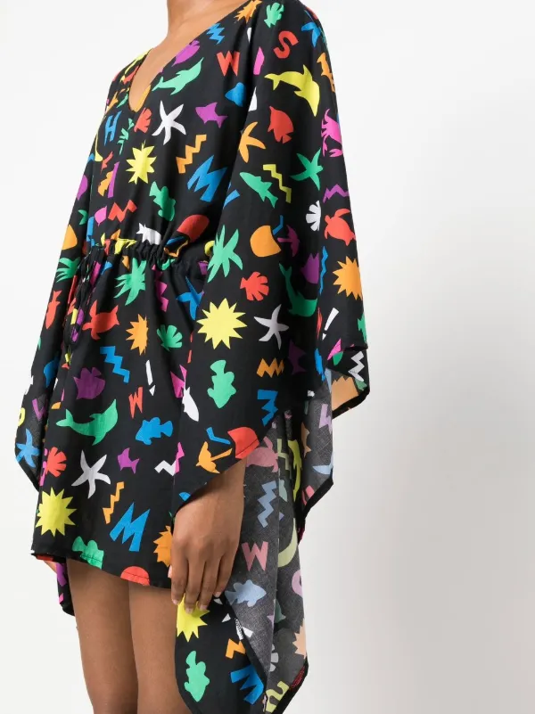 Moschino Graphic logo-print Kaftan 