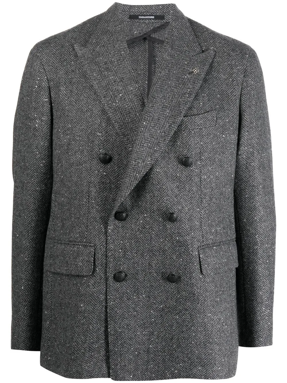 

Tagliatore double-breasted blazer jacket - Grey
