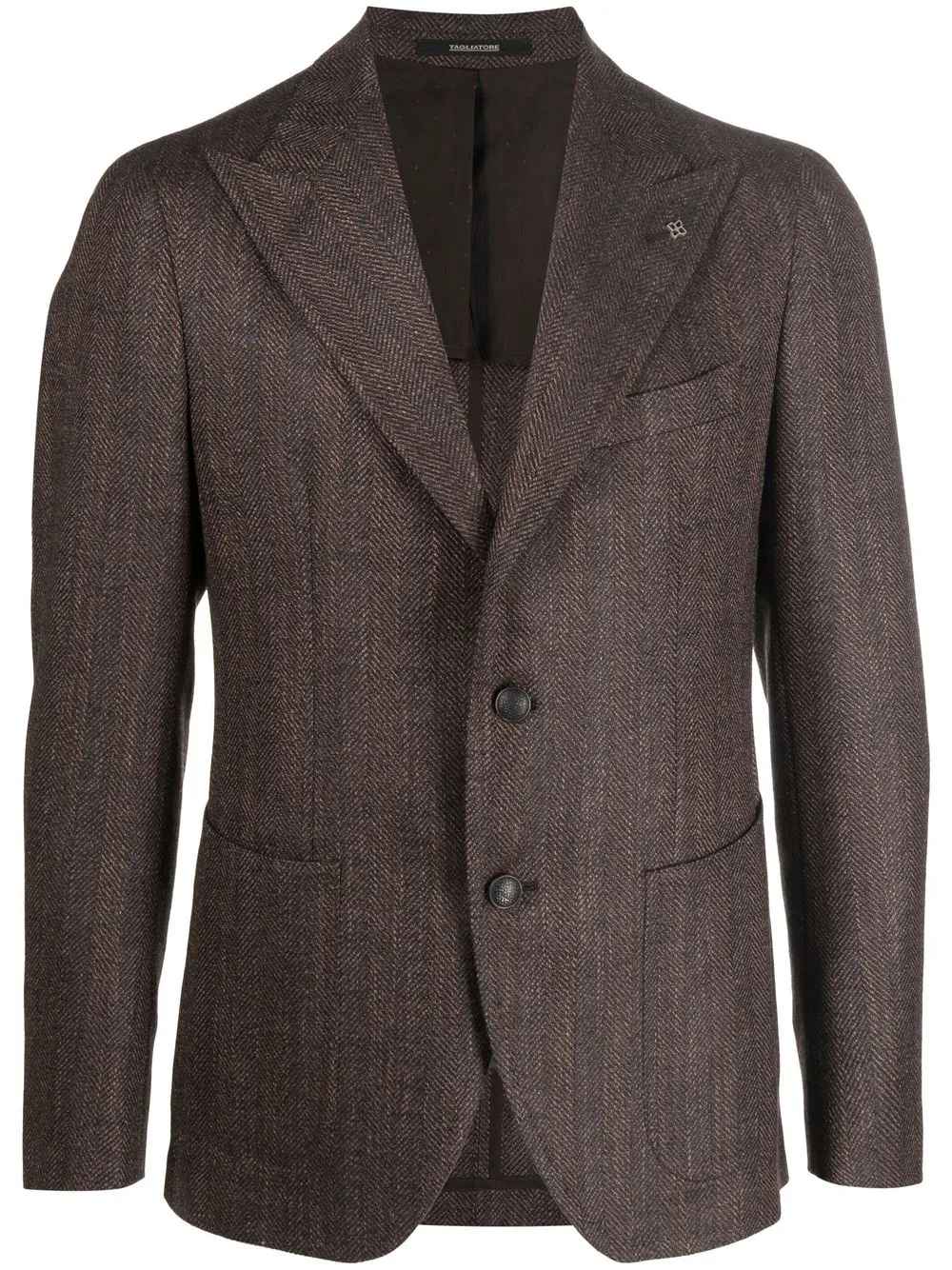 

Tagliatore single-breasted blazer jacket - Brown