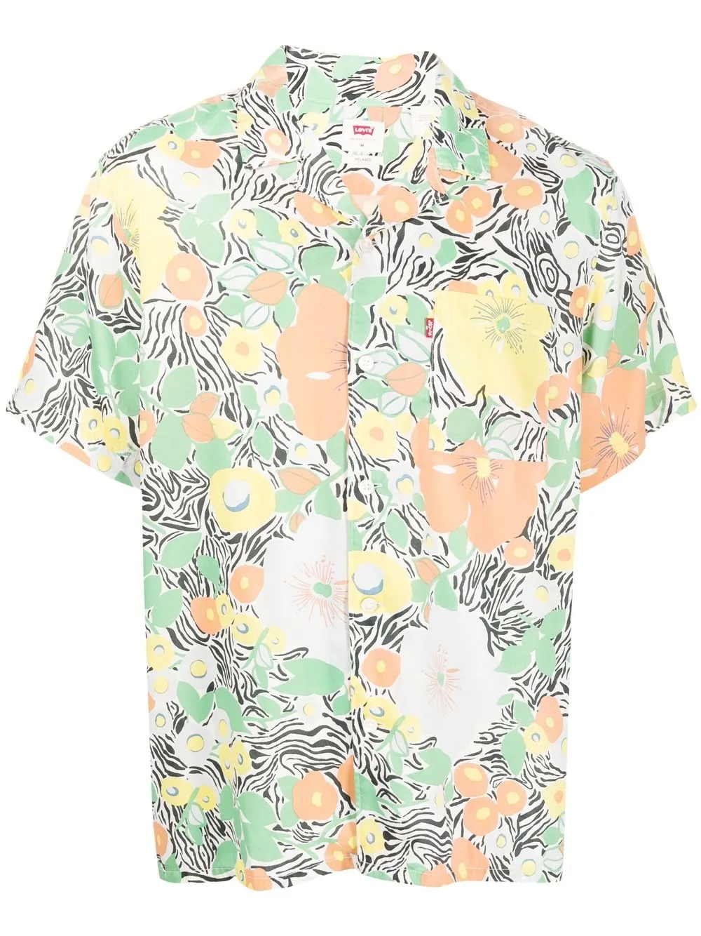 

Levi's camisa manga corta con estampado floral - Verde