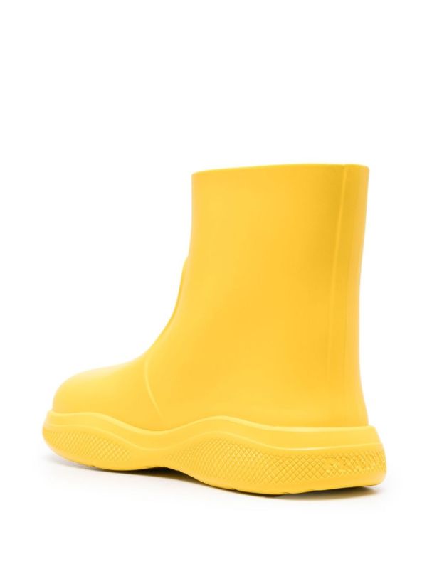 Prada triangle-logo Rain Boots - Farfetch