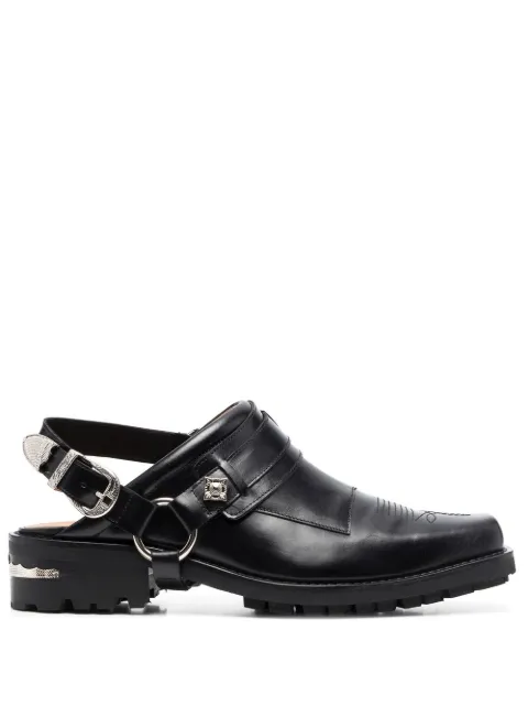 Toga Virilis leather slingback loafers