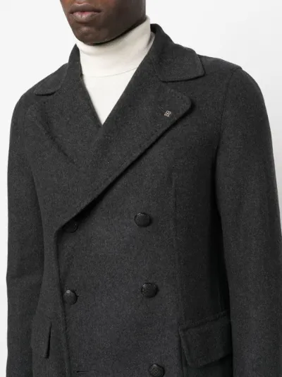 calvin klein heathered double layer belted coat