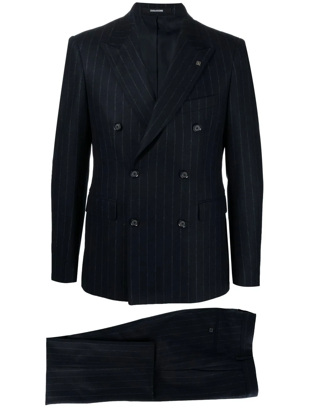 

Tagliatore pinstripe double-breasted blazer - Blue