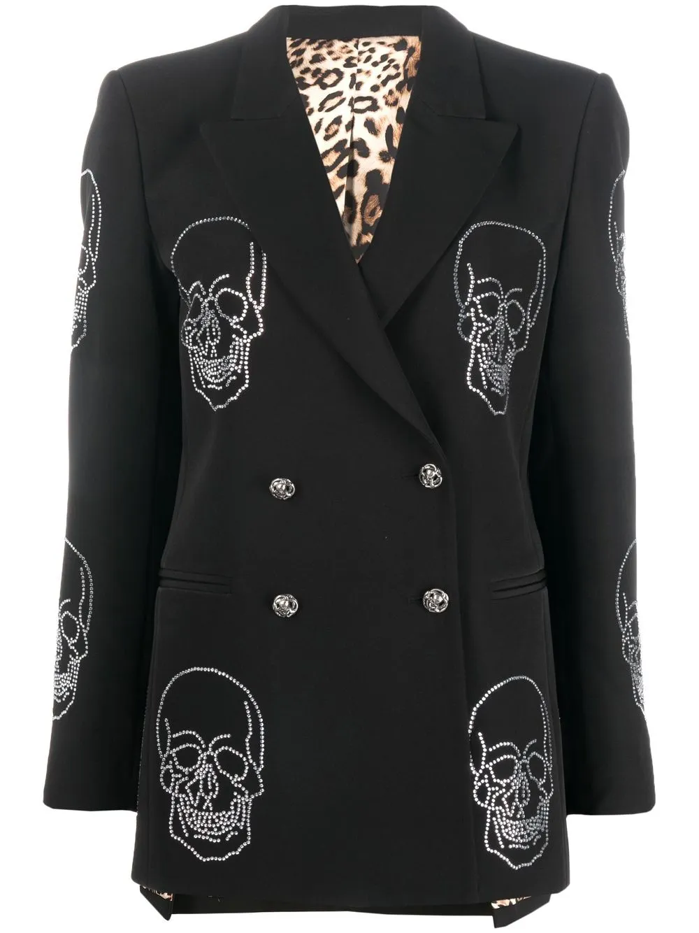 

Philipp Plein crystal-skull blazer - Black