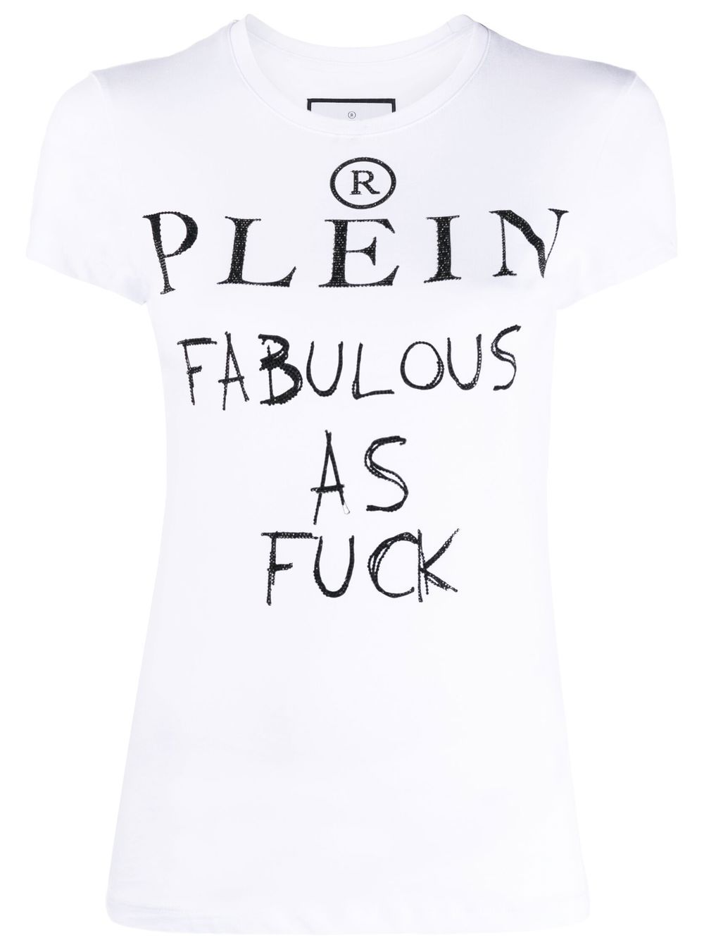 

Philipp Plein Sexy Pure rhinestone-embellished T-shirt - White