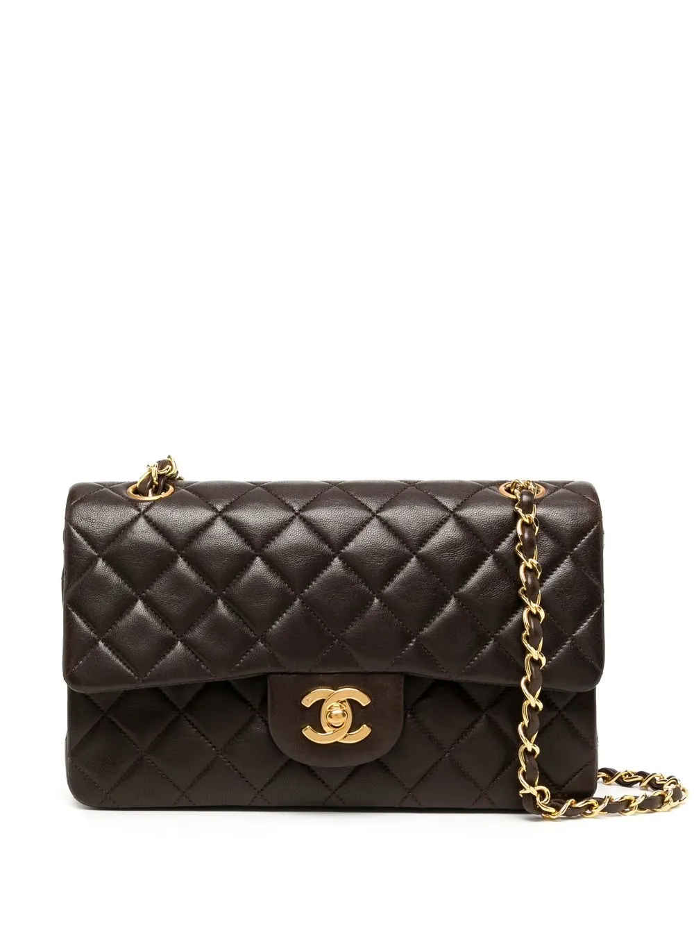 

CHANEL Pre-Owned bolsa de hombro Double Flap pequeña 1990 - Negro