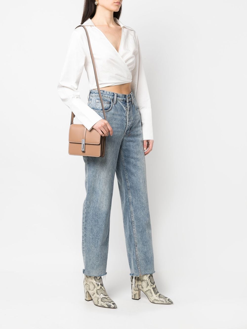 Image 2 of Calvin Klein contrast-stitch shoulder bag