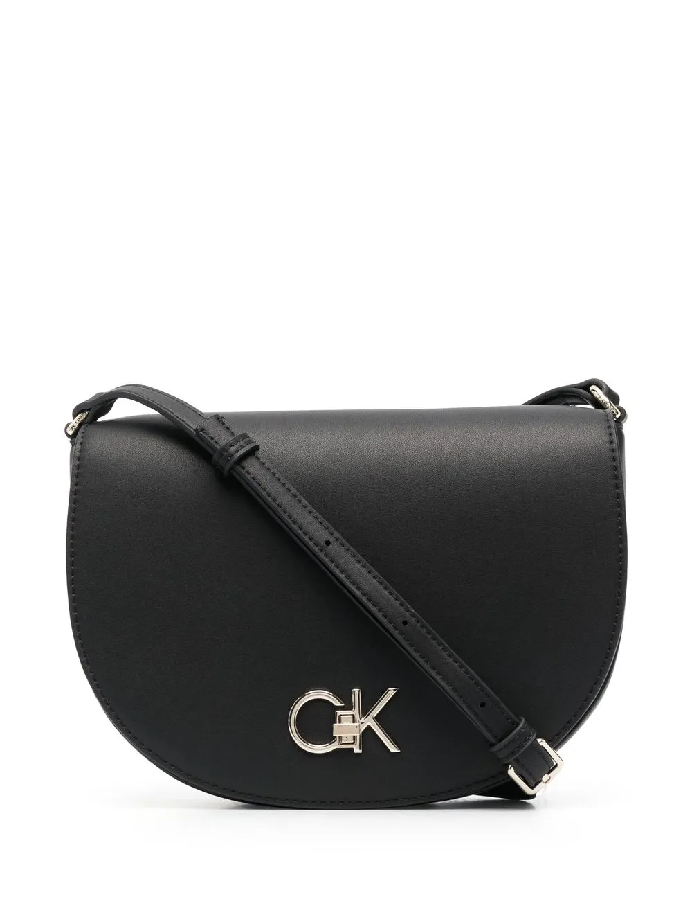 

Calvin Klein logo-plaque cross body bag - Black