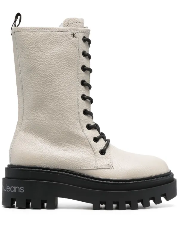 Calvin klein lace up 2024 boots