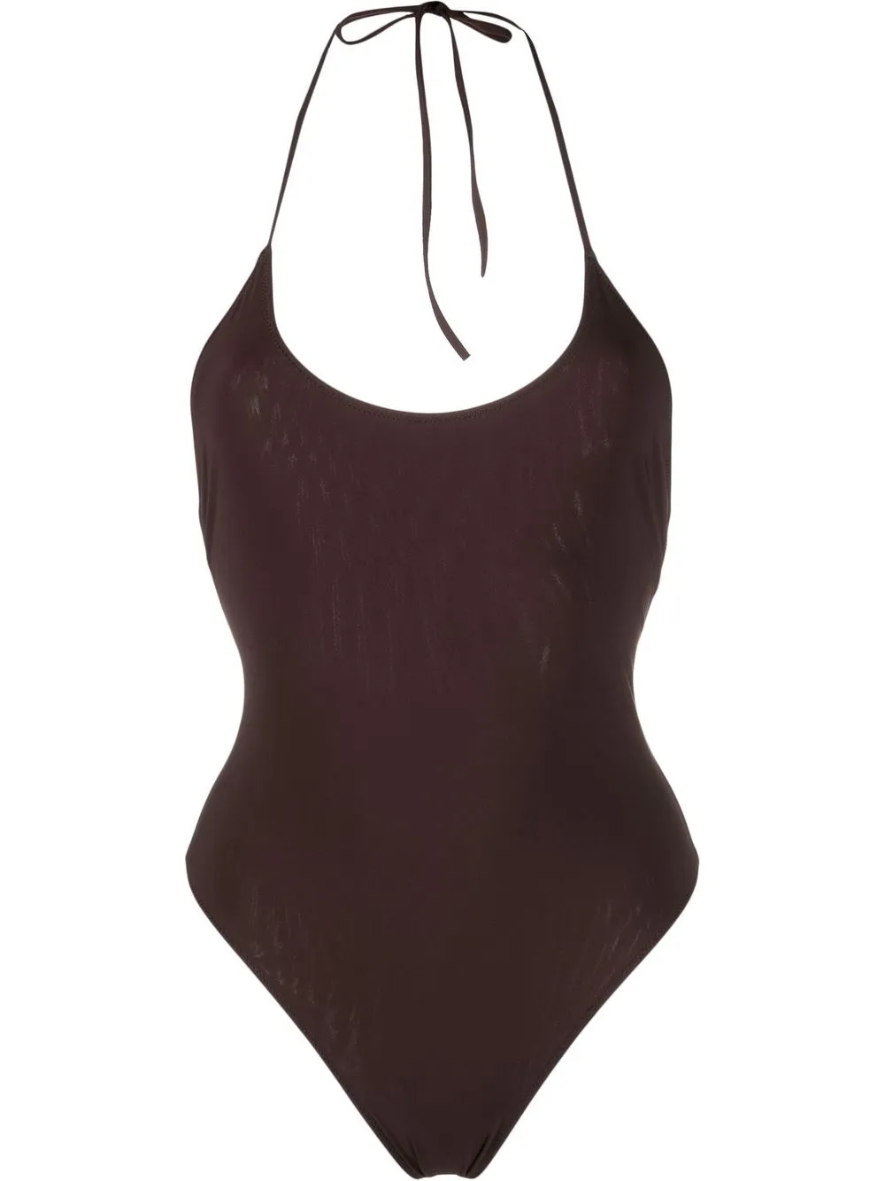 

LIDO scoop-neck tie-fastening one-piece - Brown