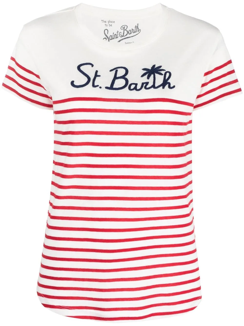 

MC2 Saint Barth playera con logo bordado - Blanco