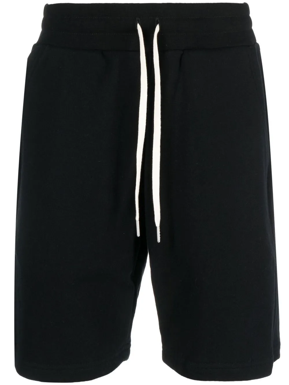 Crimson straight-leg track shorts