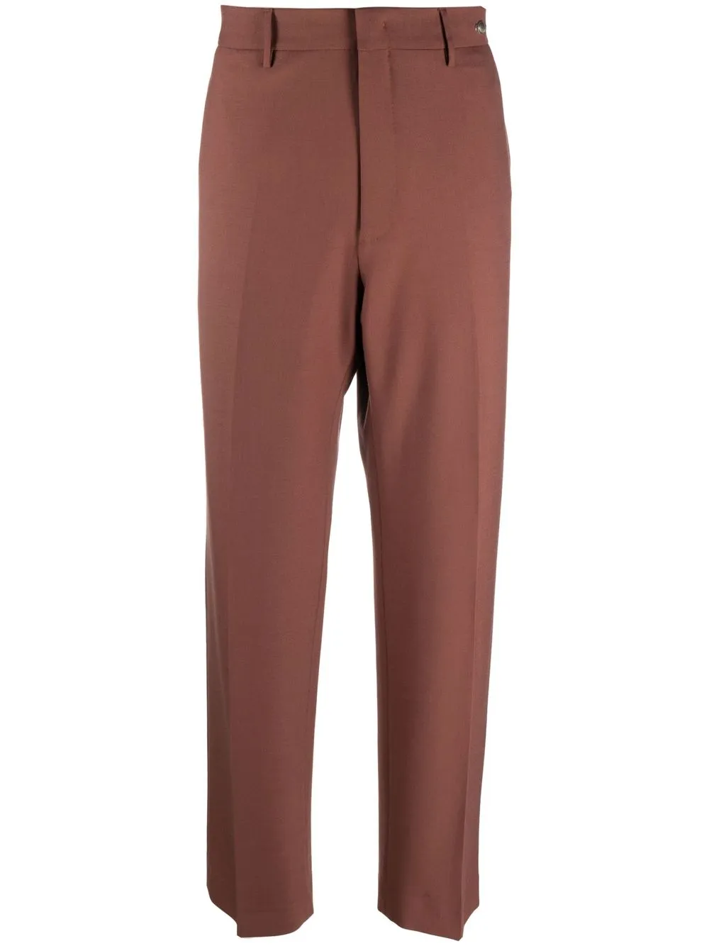 

Tagliatore logo-plaque tailored trousers - Brown