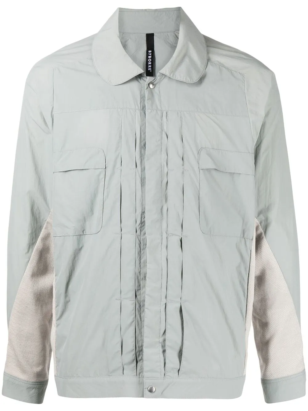 button-down panelled jacket