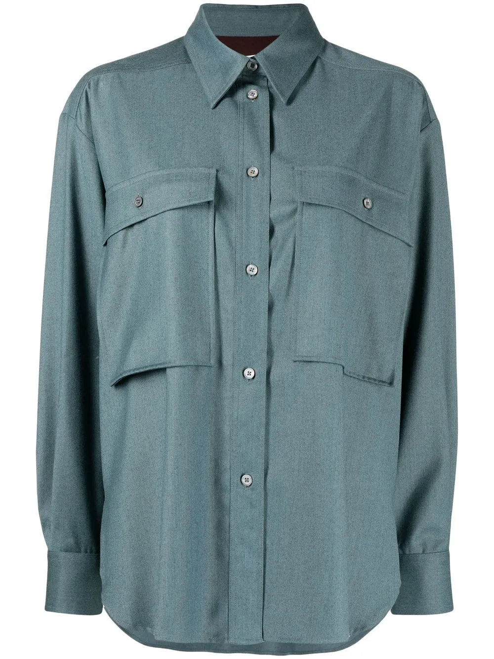 

Paul Smith camisa con bolsillos y solapas - Verde