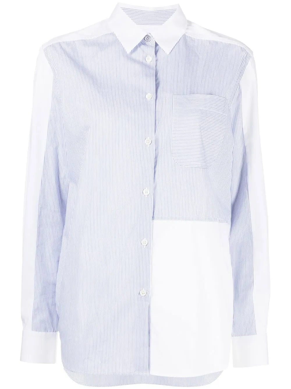 

PS Paul Smith panelled button-up shirt - White