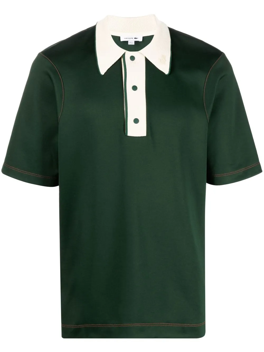 

Lacoste playera tipo polo con cuello en contraste - Verde