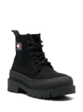 Tommy Jeans Foxing lace-up ankle boots - Black
