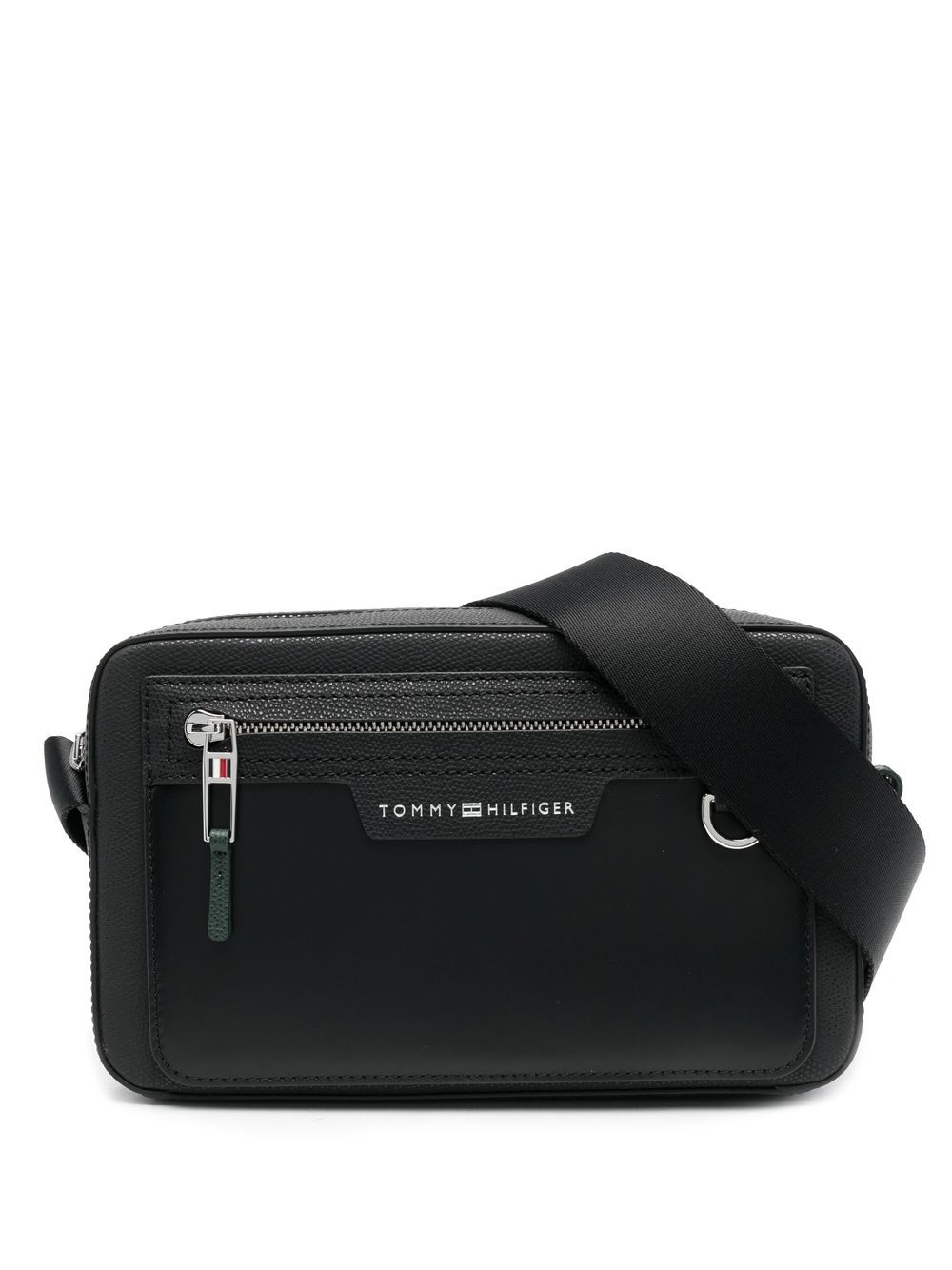 

Tommy Hilfiger bolsa de hombro con placa del logo - Negro