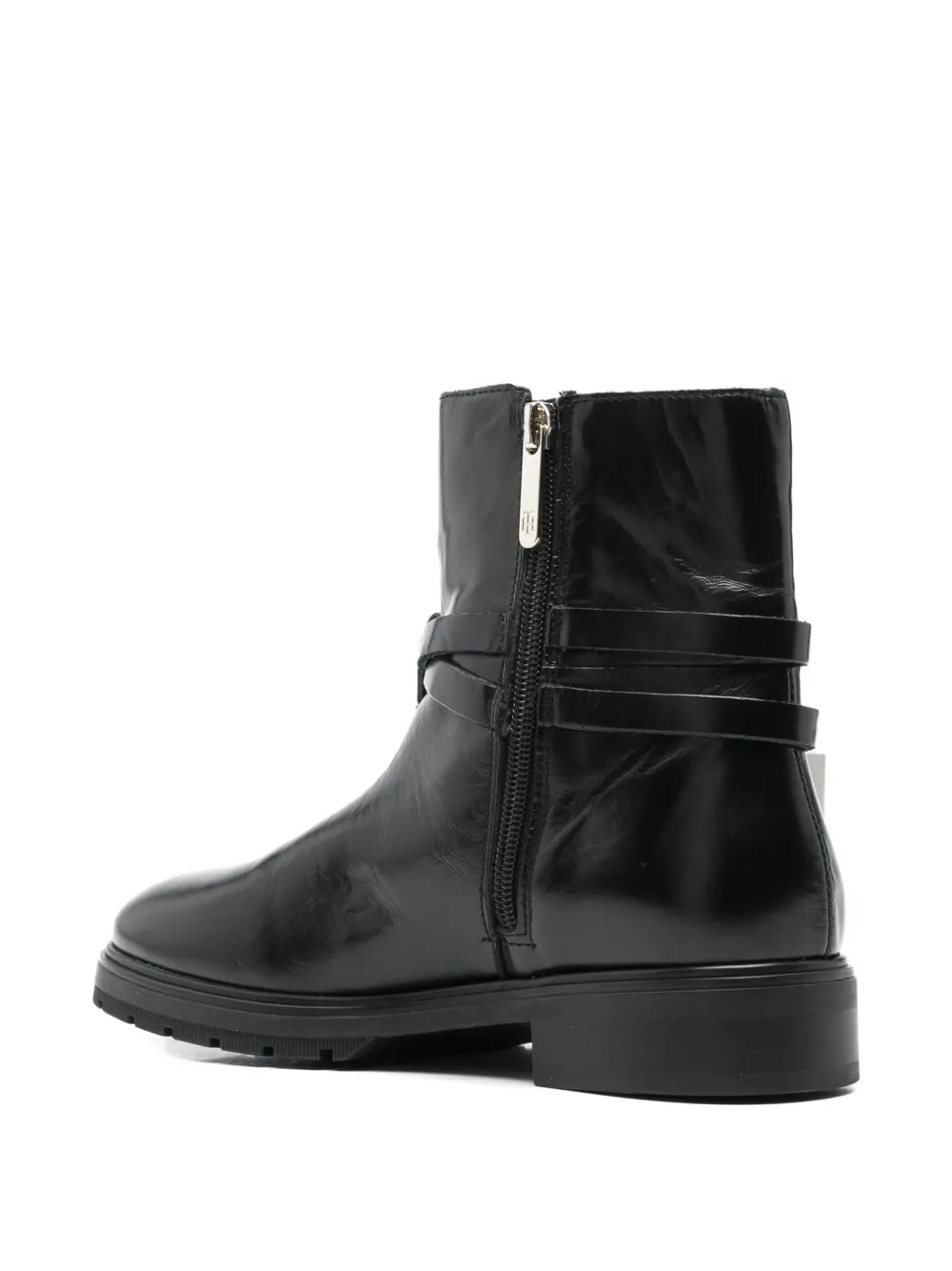 Tommy Hilfiger buckle-detail ankle boots Zwart