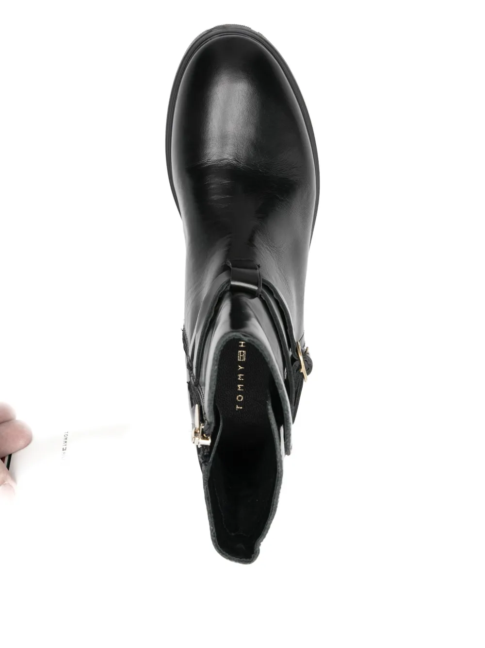 Tommy Hilfiger buckle-detail ankle boots Zwart