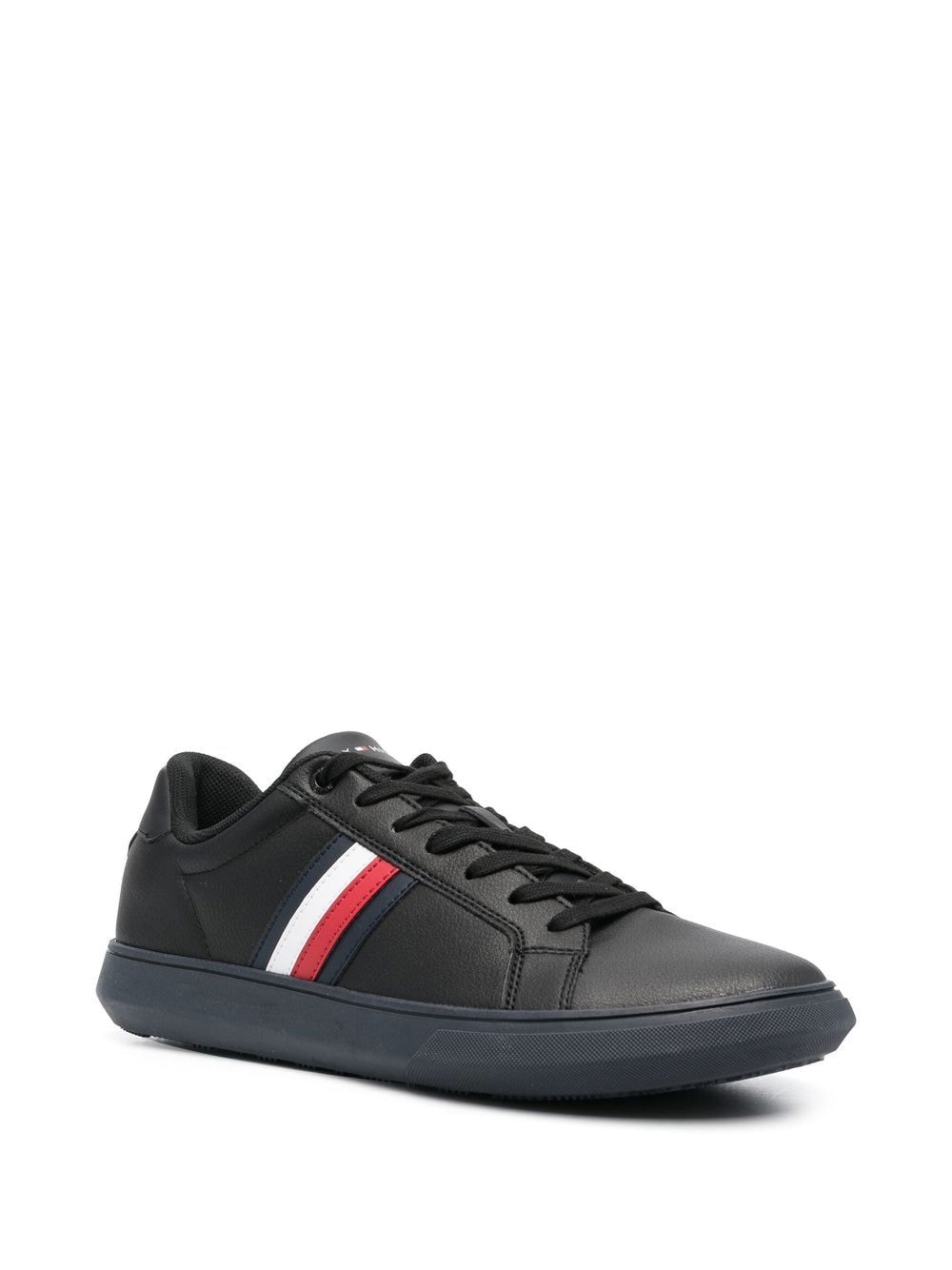 Image 2 of Tommy Hilfiger Corporate logo-stripe sneakers