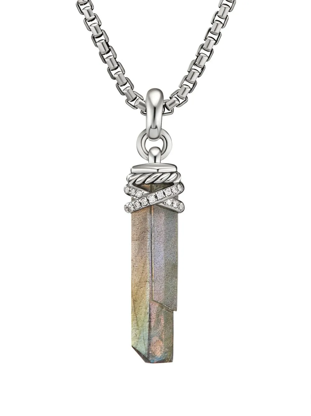 

David Yurman labradorite-stone pendant necklace - Silver