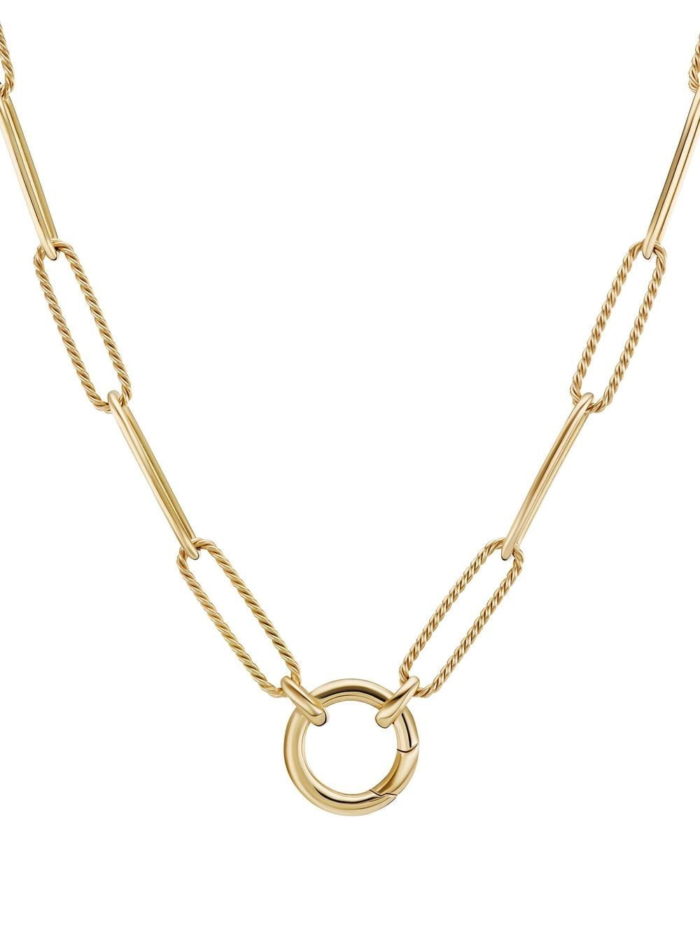 David Yurman 18kt Yellow Gold Madison Elongated Chain Necklace