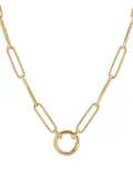 David Yurman 18kt yellow gold DY Madison Elongated chain necklace (5mm)