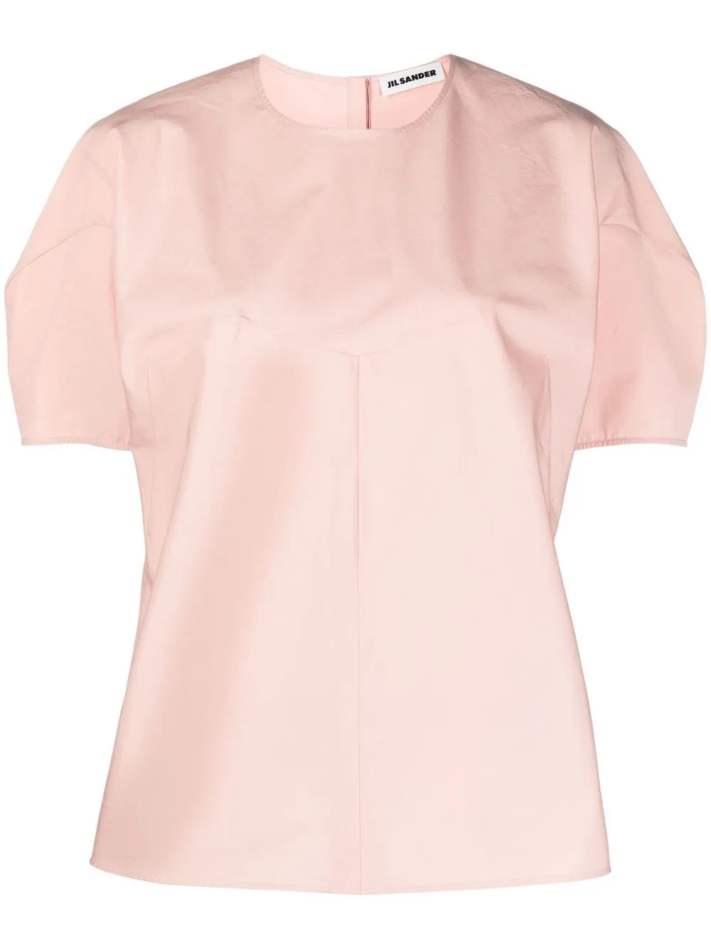 

Jil Sander top con cuello redondo - Rosado